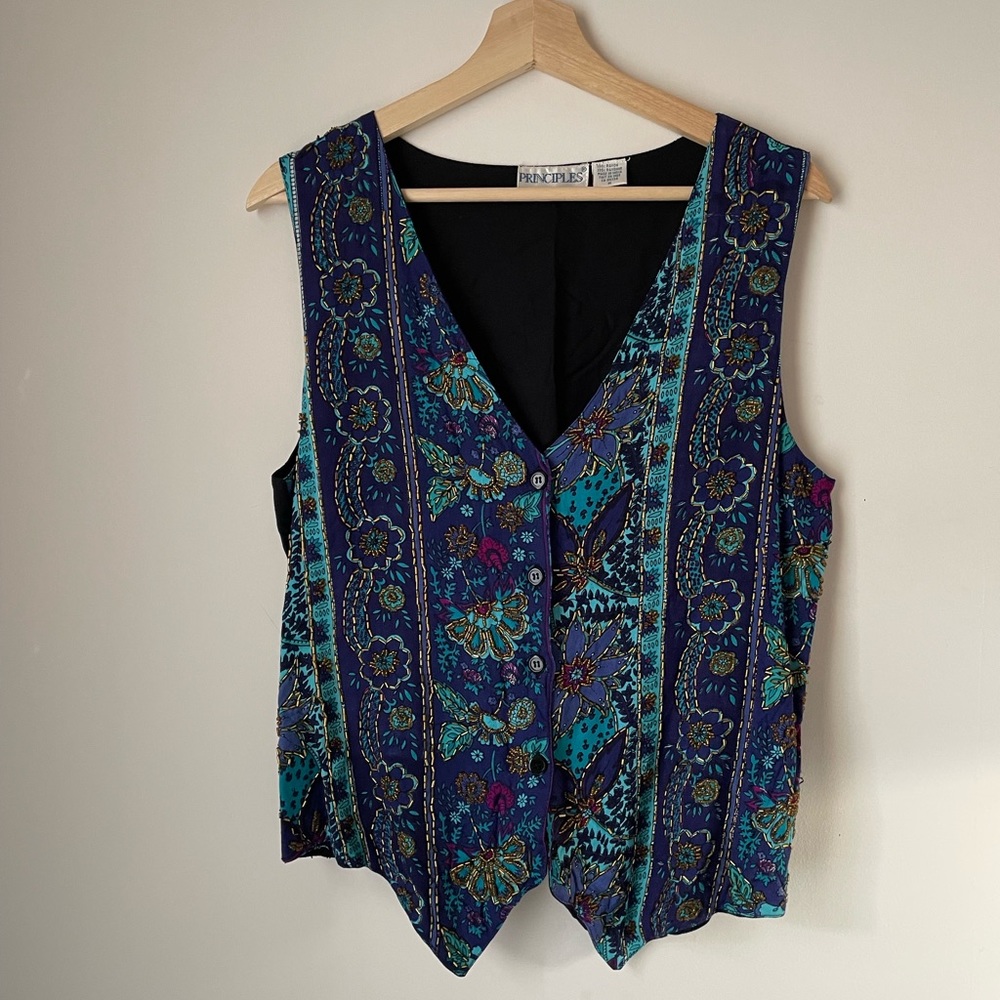 Vintage Beaded Vest